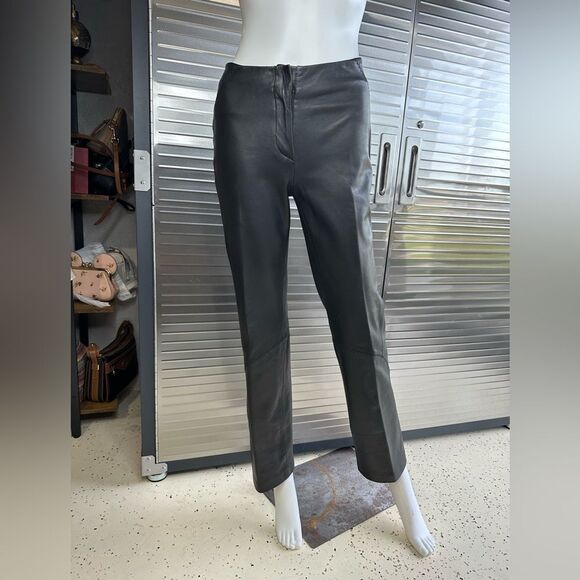 Versace Pants - Versus by Versace Leather Slim Pants 24/38 Made in Italy XS